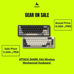 ATTACK SHARK X66 Wireless Mechanical Keyboard in Pakistan | TM Gears