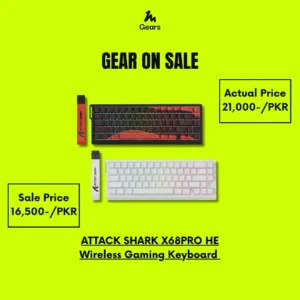 ATTACK SHARK X68PRO HE Wireless Gaming Keyboard in Pakistan | TM Gears