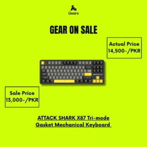 Buy ATTACK SHARK X87 Tri-mode Gasket Mechanical Keyboard in Pakistan | TM Gears