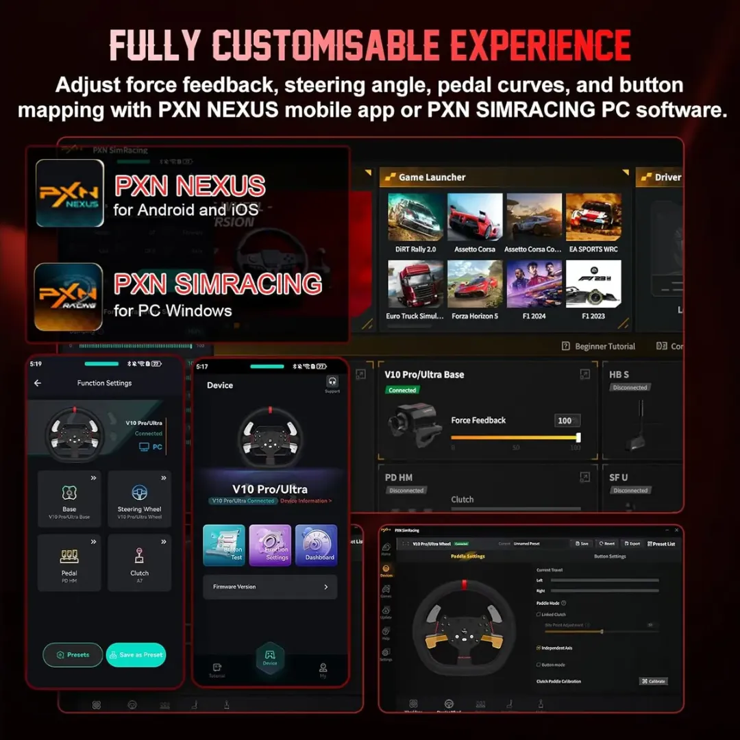 PXN V10 Ultra Direct Drive Racing Wheel in Pakistan | TM Gears