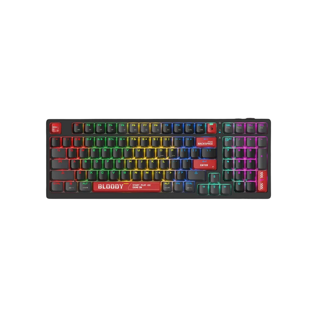 Bloody WS98 Dual-Core Wireless Mechanical Gaming Keyboard in Pakistan | TM Gears